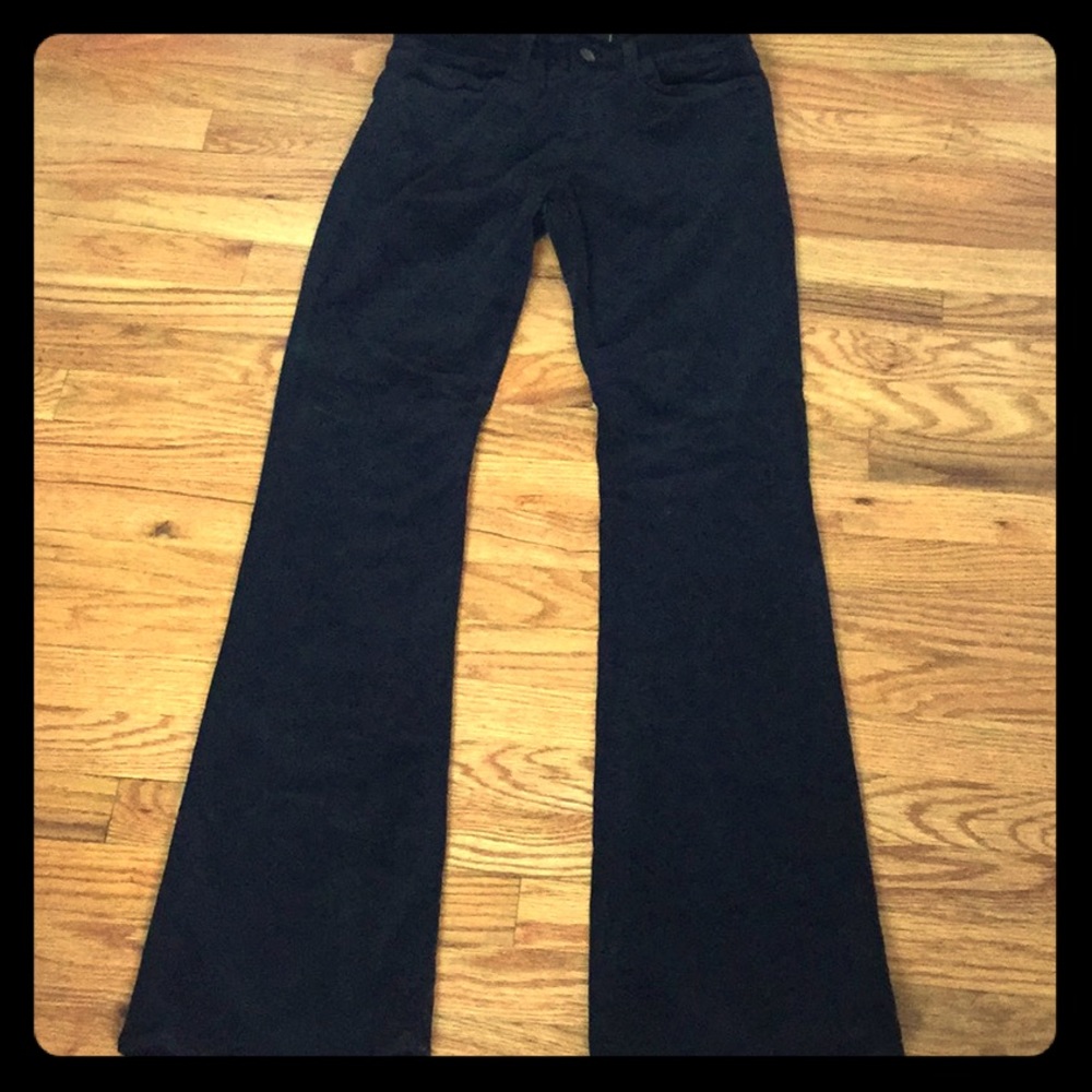J Brand corduroy black flare style
